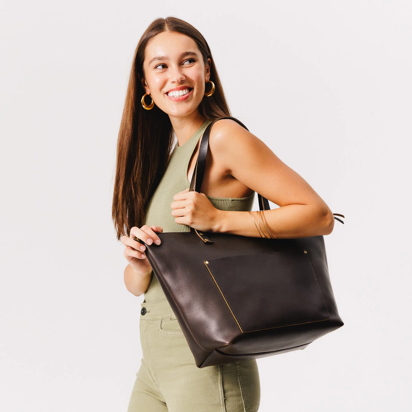 'Almost Perfect' Leather Tote Bag - Image 151