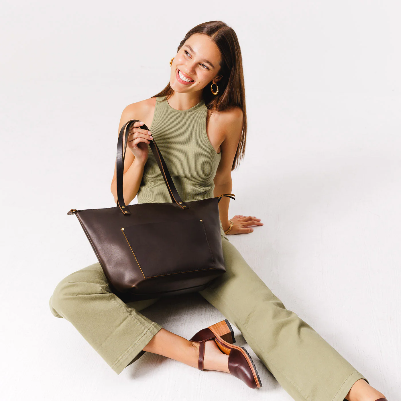 'Almost Perfect' Leather Tote Bag - Image 153