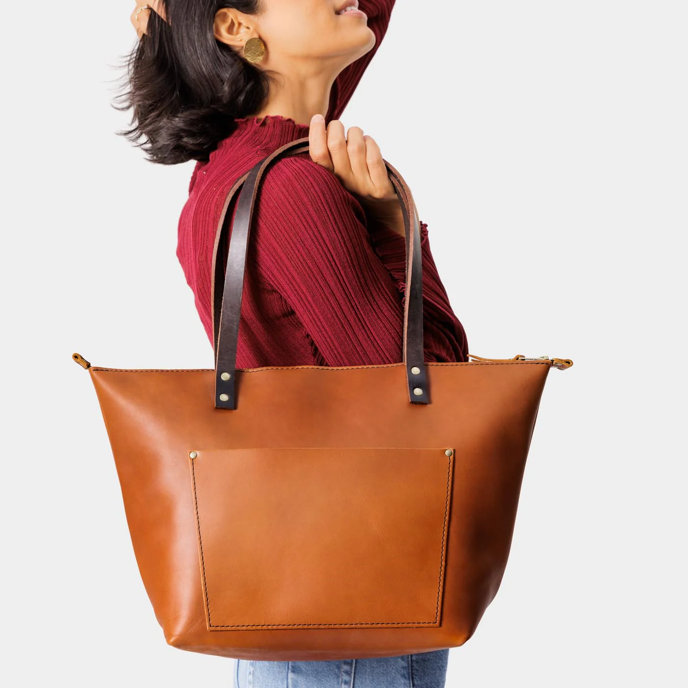Leather Tote Bag - Image 152