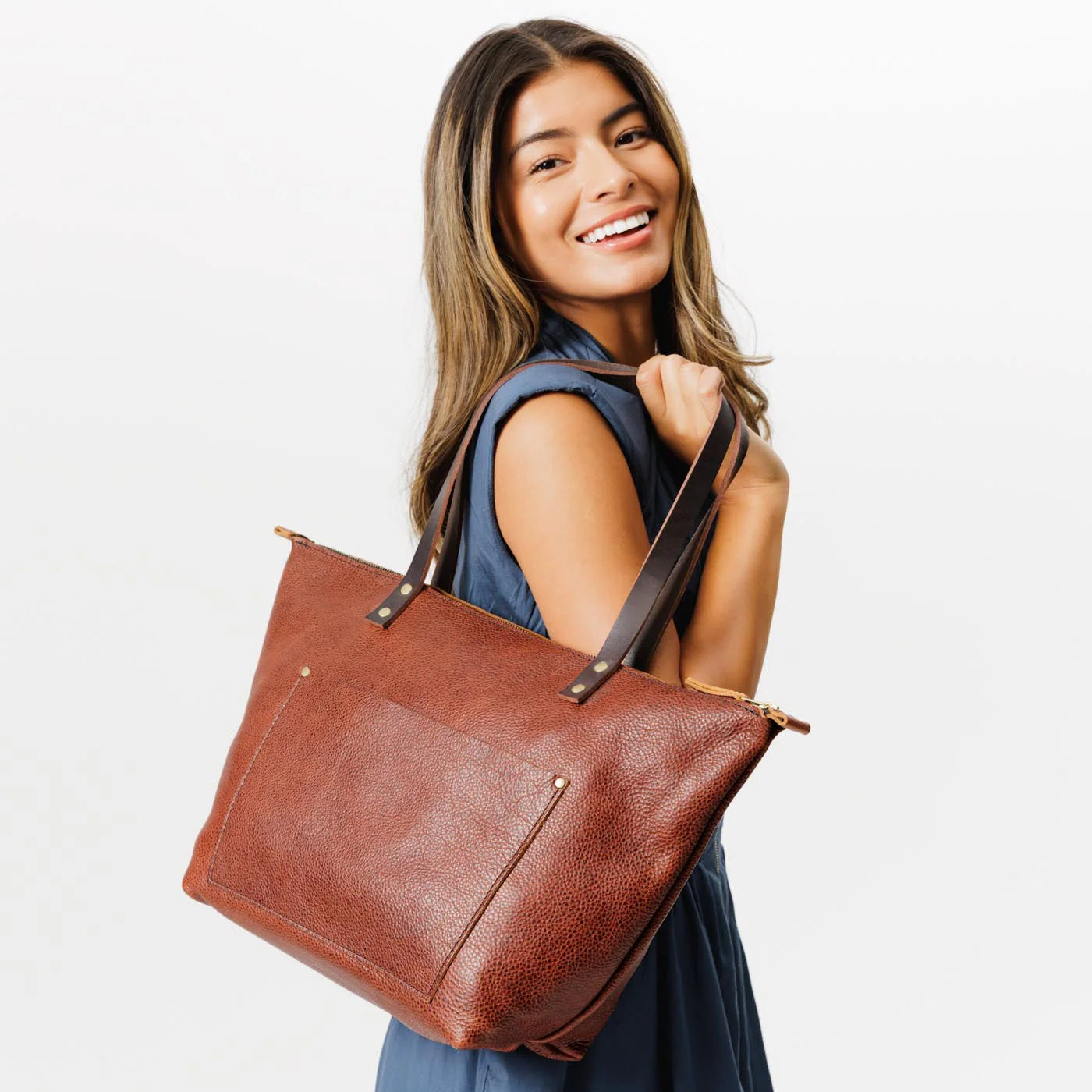Leather Tote Bag - Image 154