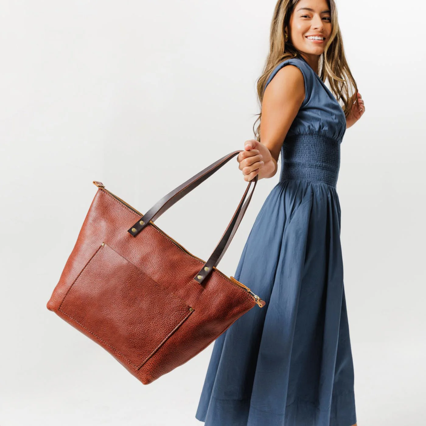 Leather Tote Bag - Image 155