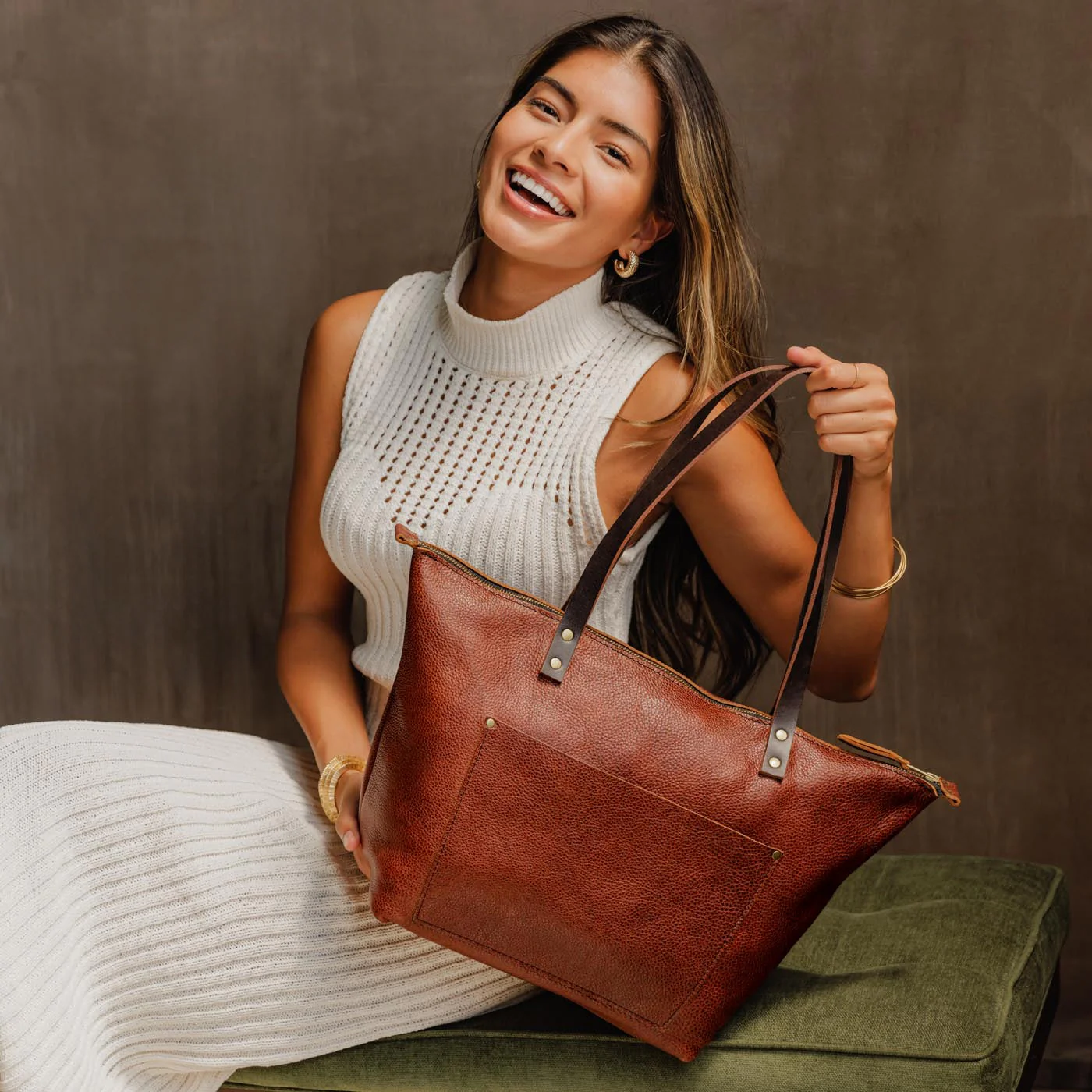 Leather Tote Bag - Image 156