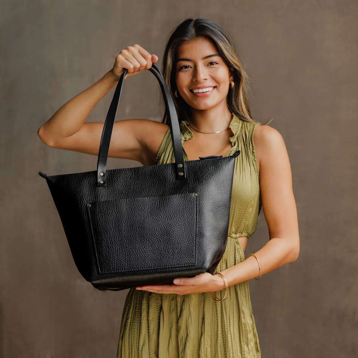 Leather Tote Bag - Image 158