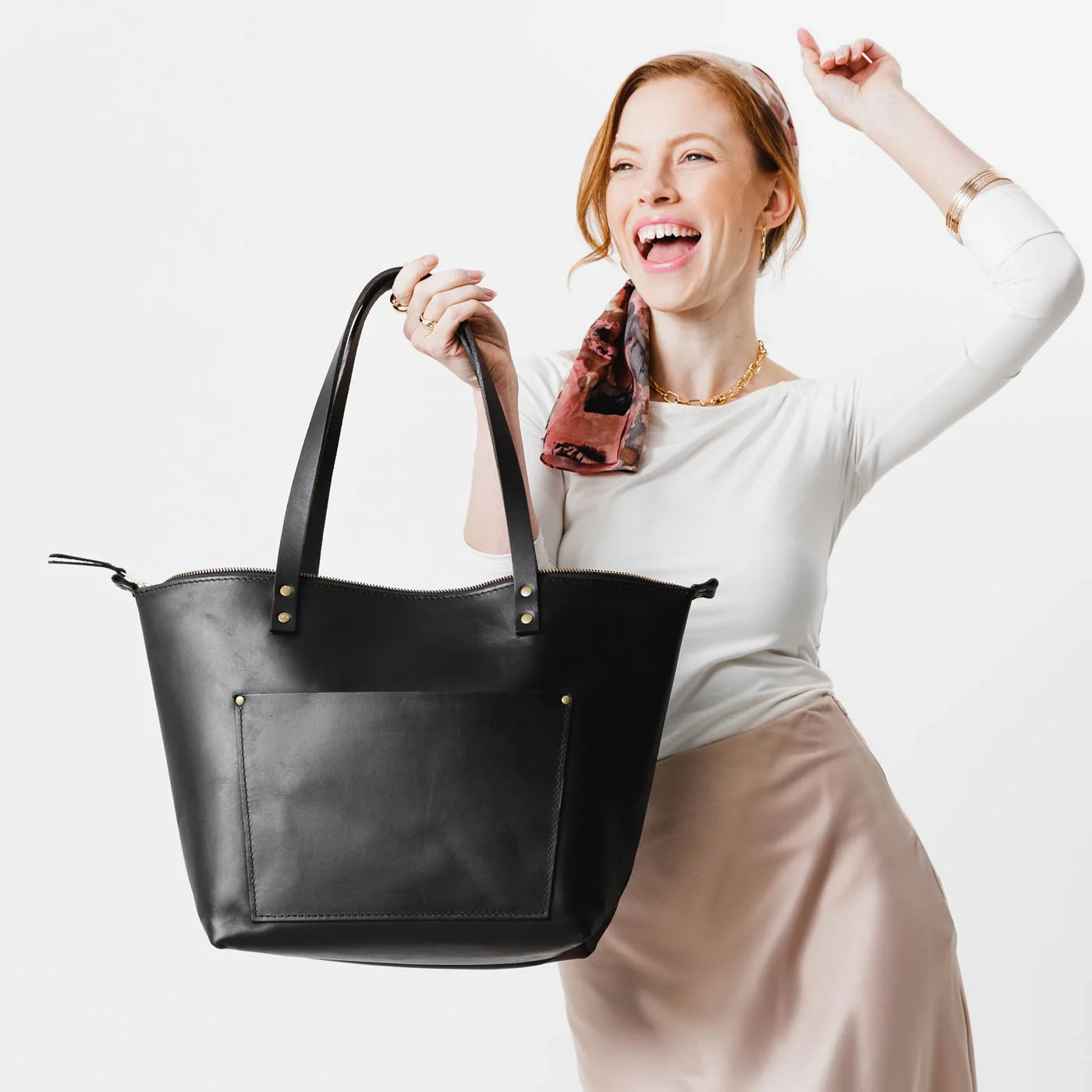 Leather Tote Bag - Image 161
