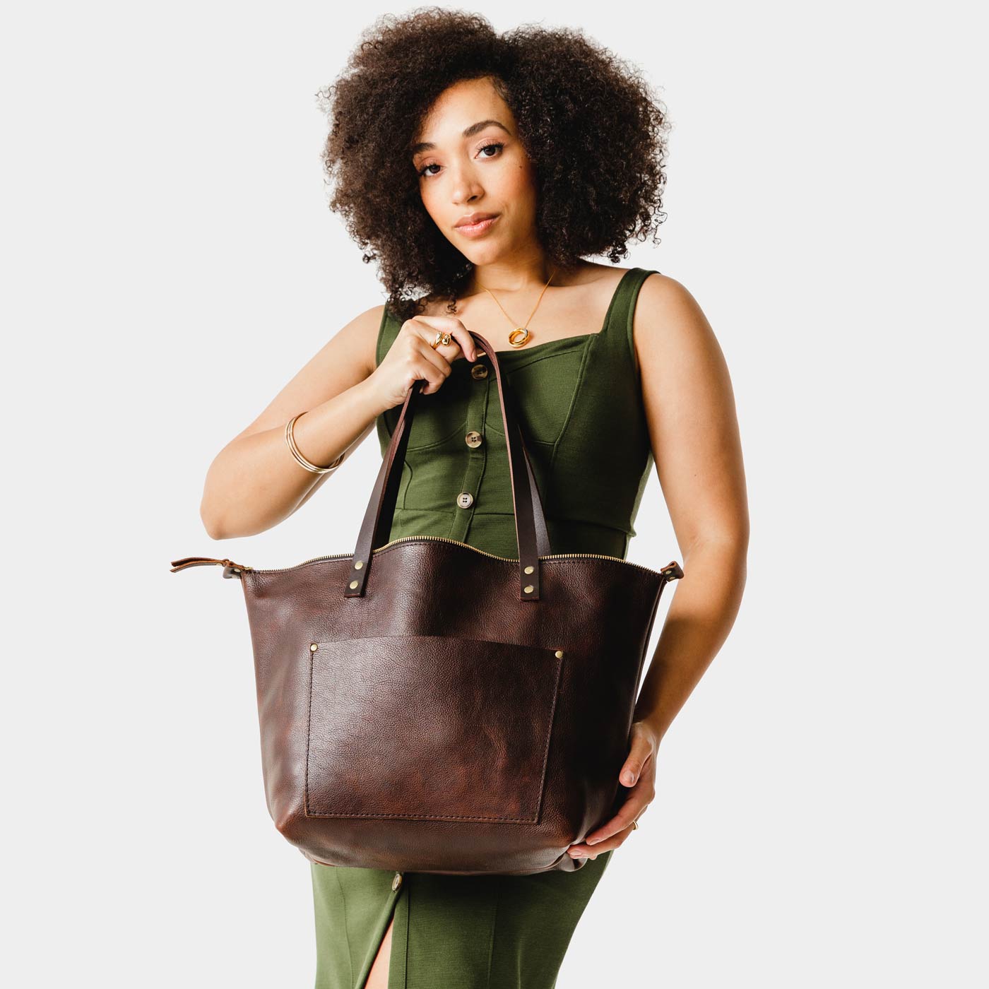 Leather Tote Bag - Image 162