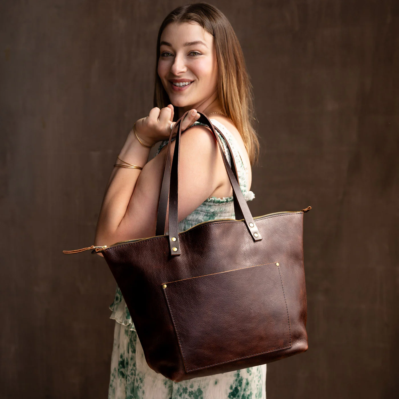 Leather Tote Bag - Image 164