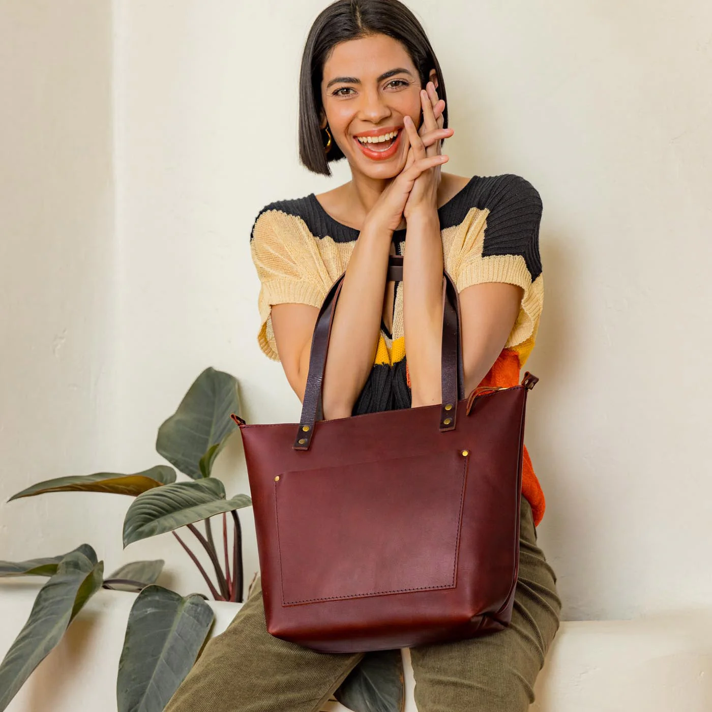 'Almost Perfect' Leather Tote Bag - Image 183