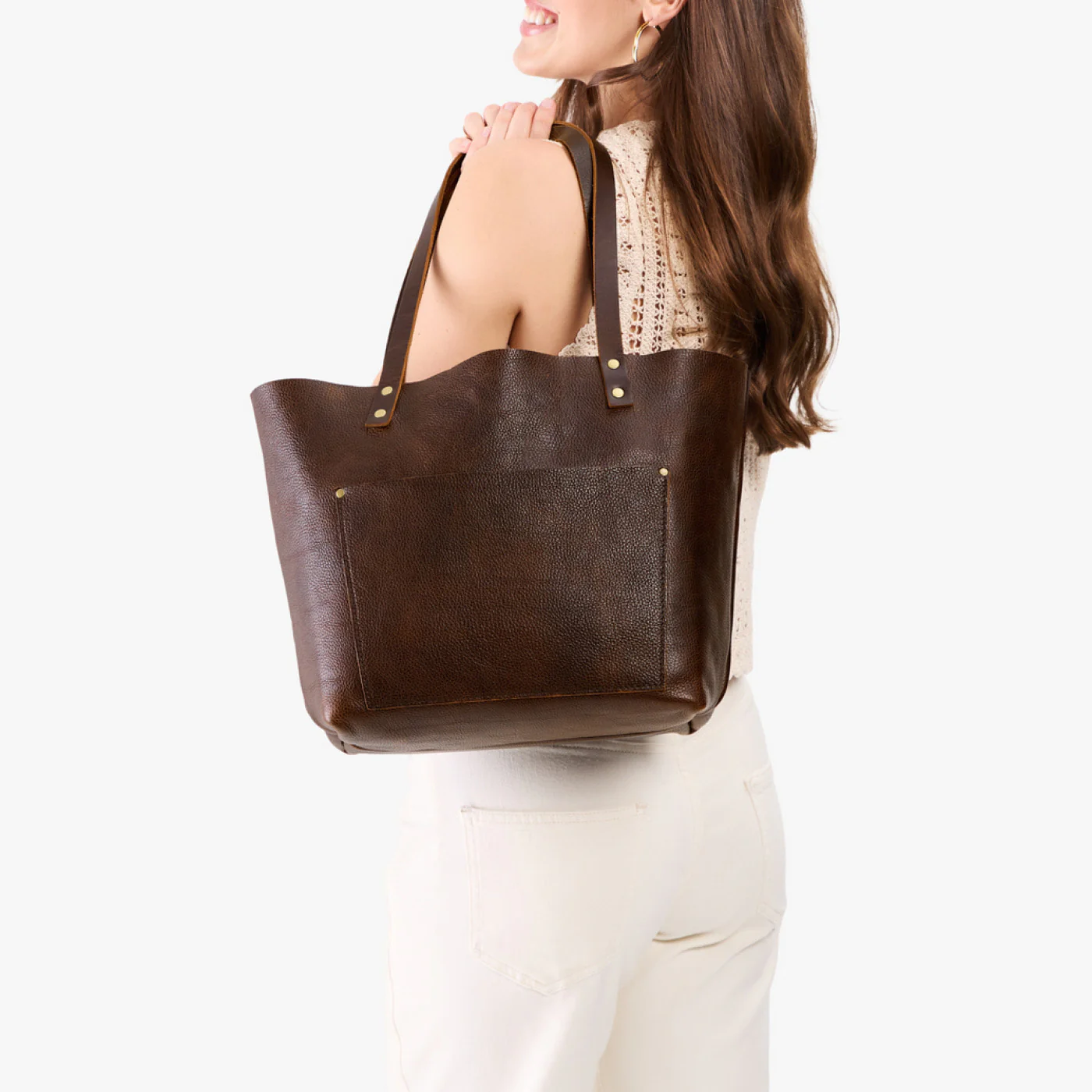 Leather Tote Bag - Image 65