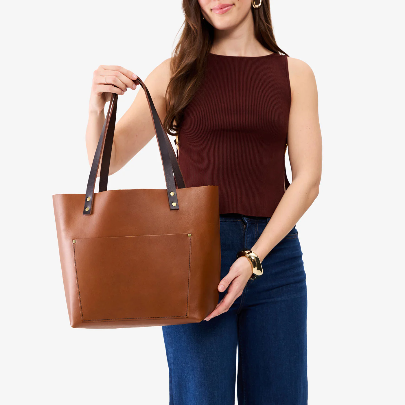Leather Tote Bag - Image 72