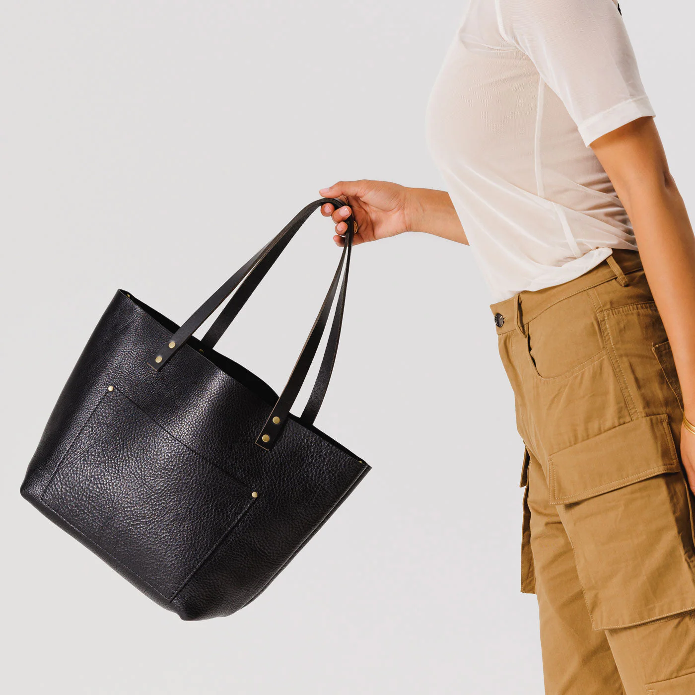 Leather Tote Bag - Image 78