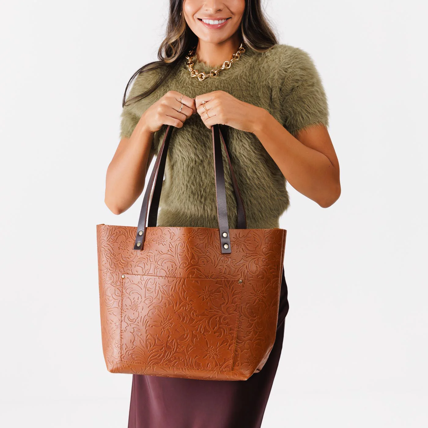 'Almost Perfect' Leather Tote Bag - Image 84
