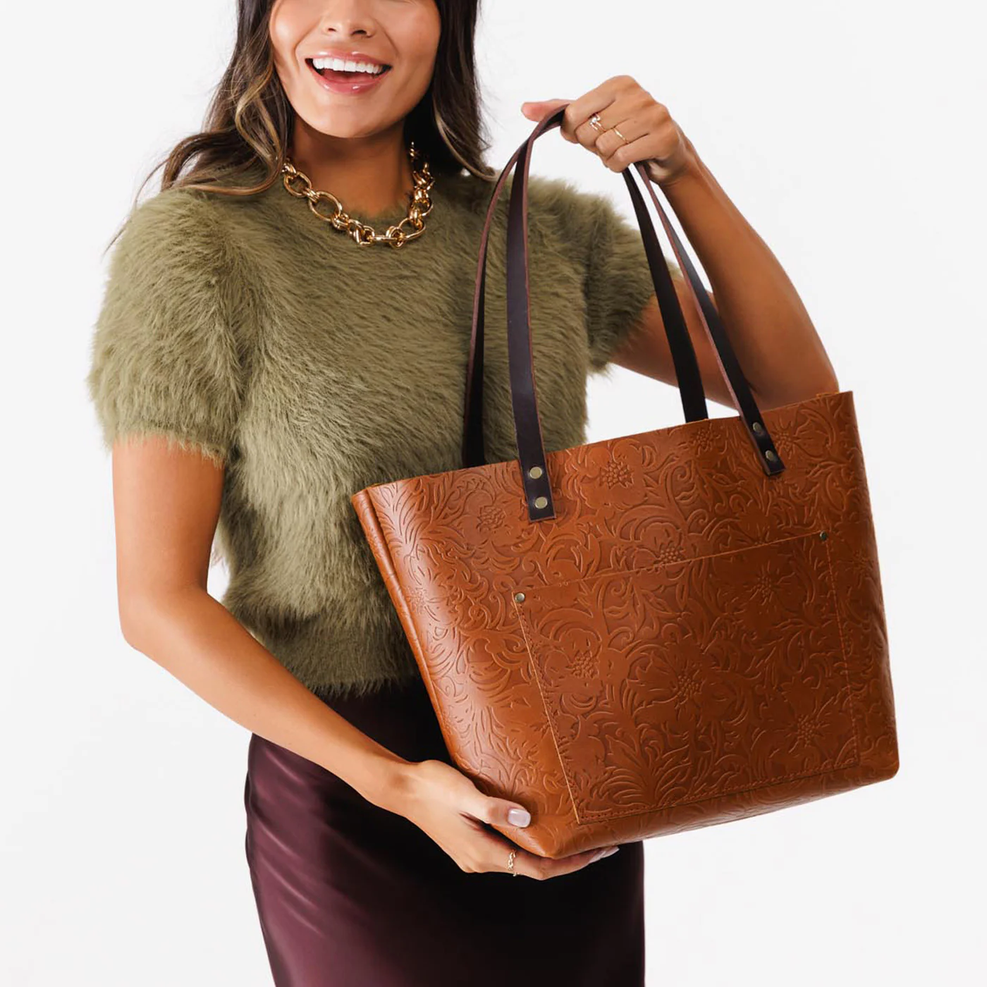 'Almost Perfect' Leather Tote Bag - Image 85