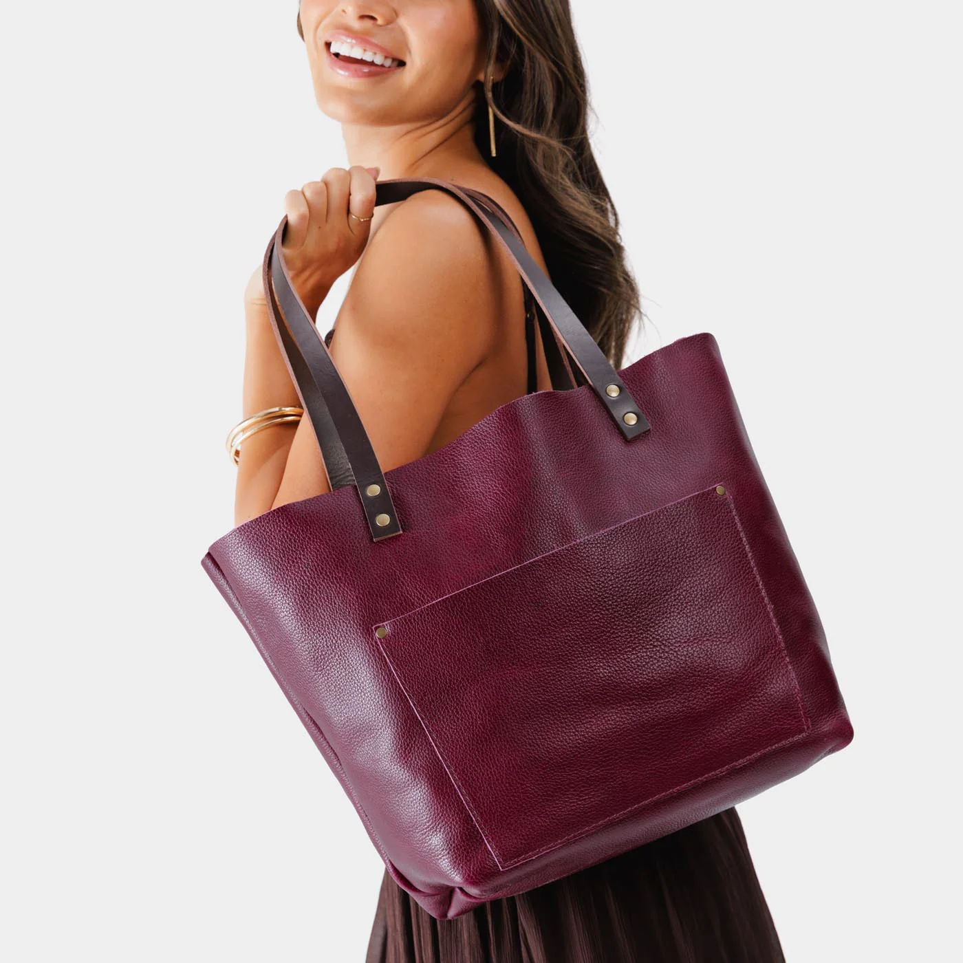 'Almost Perfect' Leather Tote Bag - Image 83
